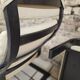 Fauteuil lounge et son ottoman cuir
