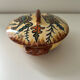Sugar bowl signed P. Fouillen Quimper