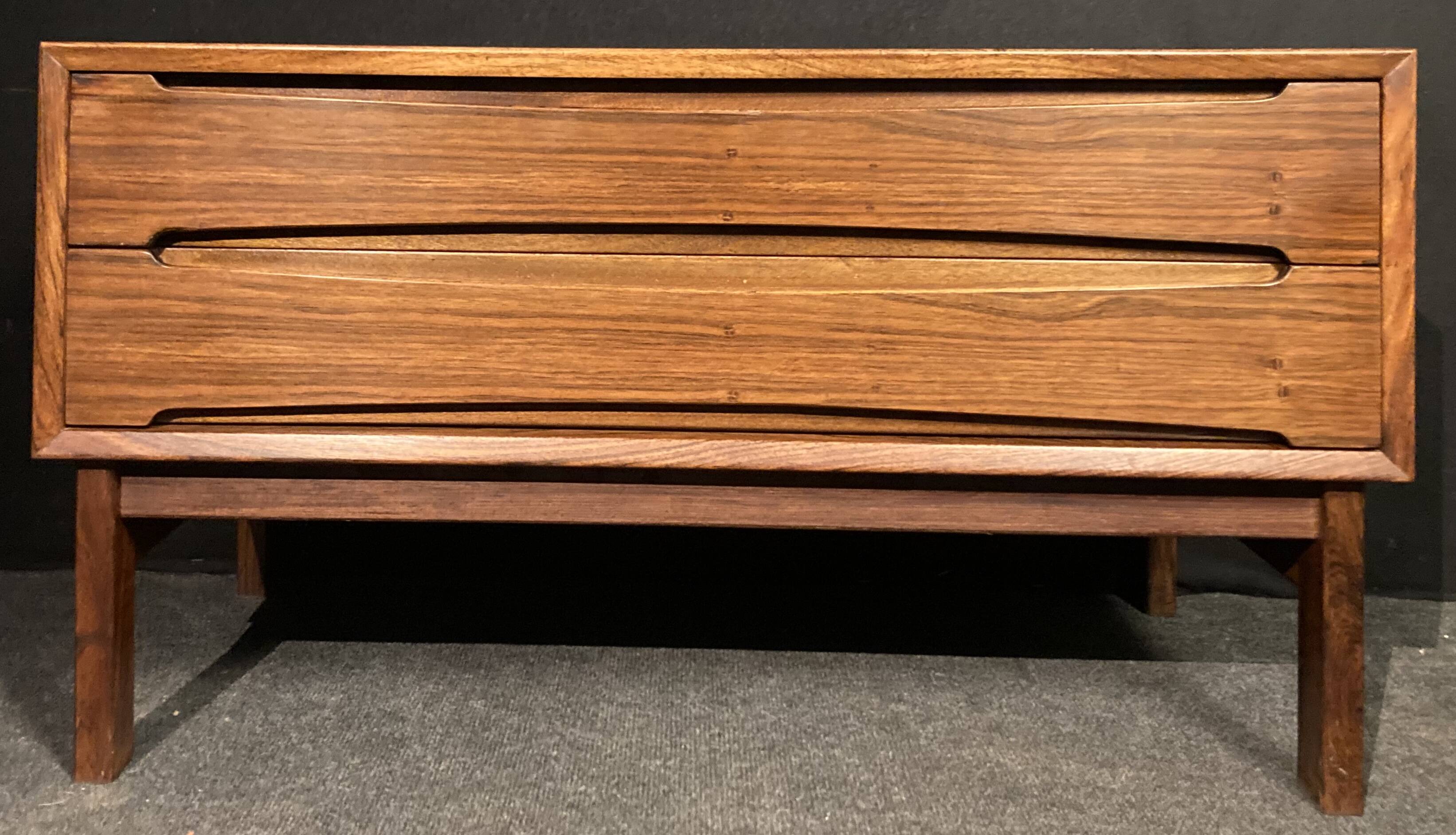 Scandinavian rosewood chest of drawers