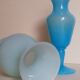 Duo de vases en opaline d'Italie vintages