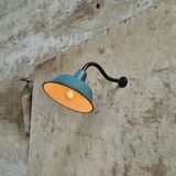 Old garden lamp vintage green wall lamp enamel