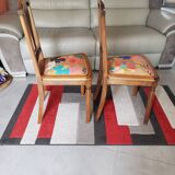 Pair of vintage Louis XVI style chairs from the 19th century