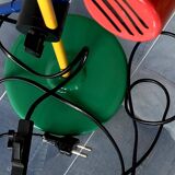 Color block table lamp