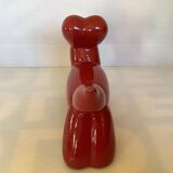 Red ceramic dog