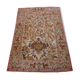 Handmade Ghoum Persian silk rug 165 x 109 cm