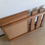 Wall-mounted wardrobe in solid oak