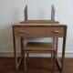 Vintage metal desk/ hairdresser and stool