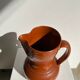 Two-tone brown ceramic wine pitcher H: 24cm