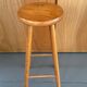 High wooden stool