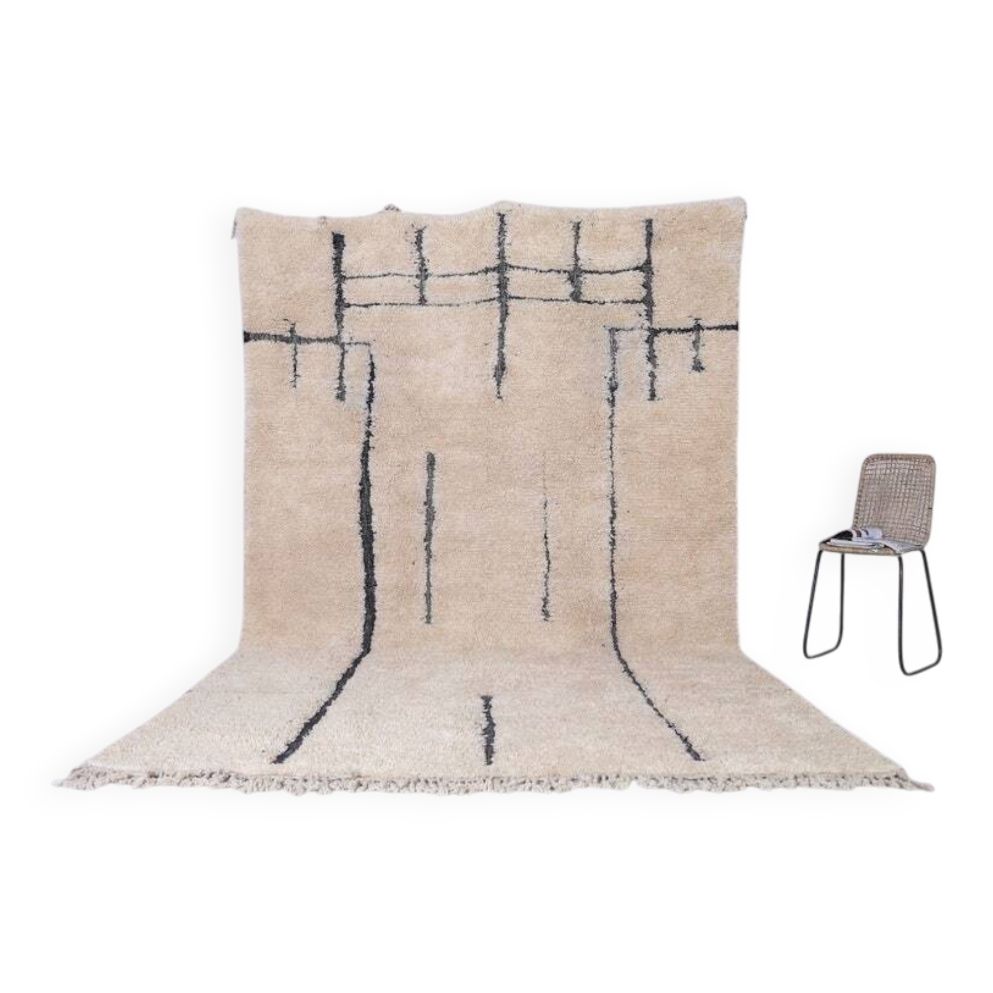 Tapis berbère tissè main authentique 140/260 cm