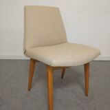 Pair of cocktail chairs in beech, Eastern Europe circa 1960.