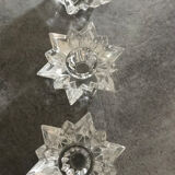 Set of 3 vintage table candle holders star shape