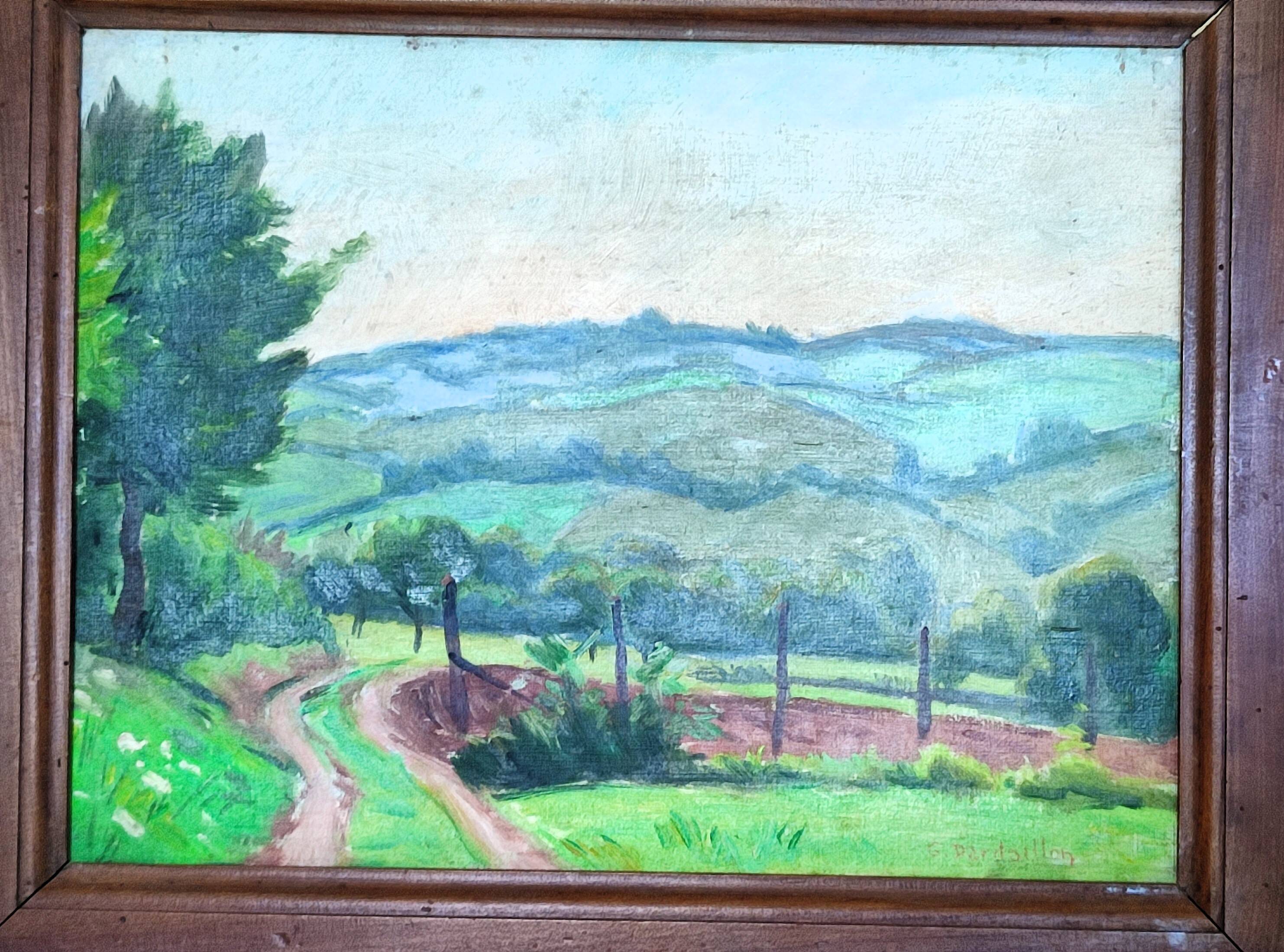 Landscape of limousin by gaston dardaillon (19th-20th century)