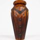 Vase breton en bois sculpté et laiton, Bretagne, France, 1960s