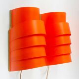 Pair of Scandinavian Model V 311 Wall Lights by Hans-Agne Jakobsson for Ellysett, Sweden, 1970s