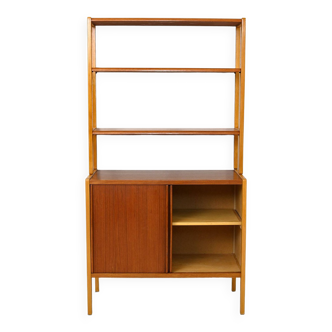 Vintage bookcase with sliding doors