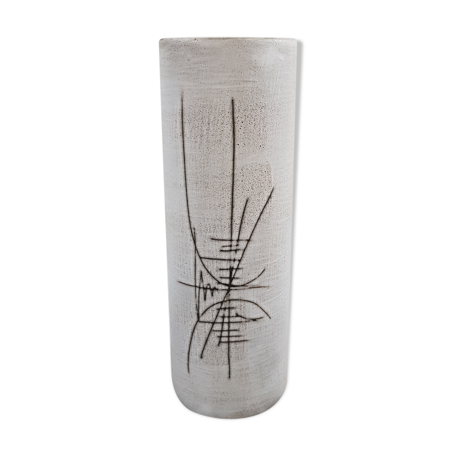 Vase roller Henri Cimal Vallauris ceramics