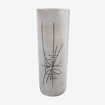Vase roller Henri Cimal Vallauris ceramics