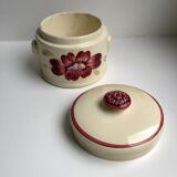 Digoin Sarreguemines model "Marguerite" hand-painted box 50s