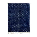 Modern Moroccan carpet dark blue