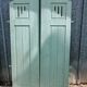 Pairs of old painted oak shutters