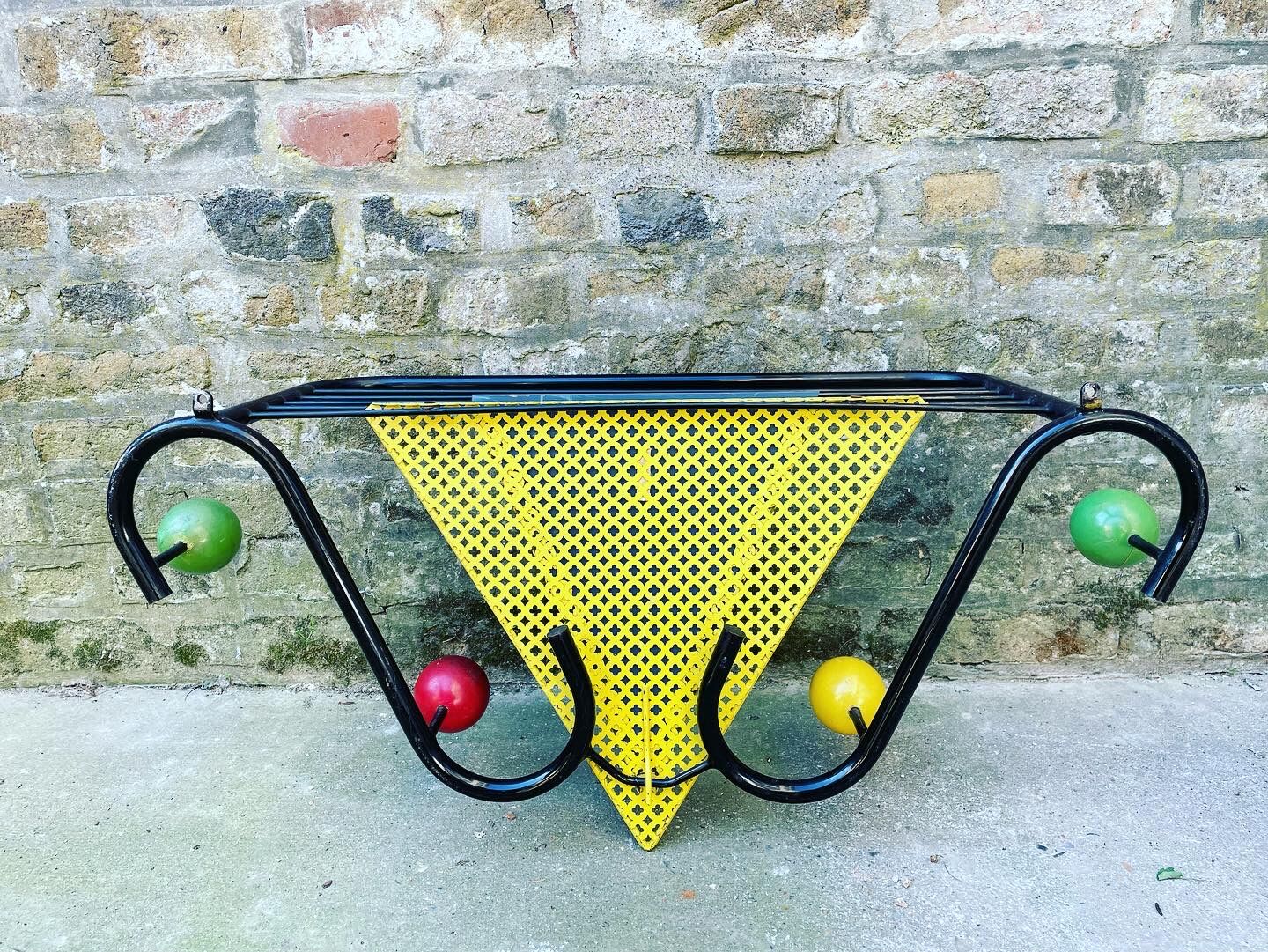 Wall coat rack circa 1960