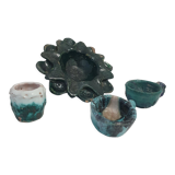 Ceramic lot signed Alice Colonieu