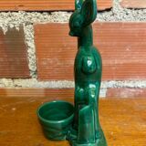 Antique Art Deco Doe Figurine ST CLÉMENT Ceramic Lemanceau Vintage