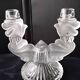 Pair of candlesticks, Bohemian crystal candle holders.