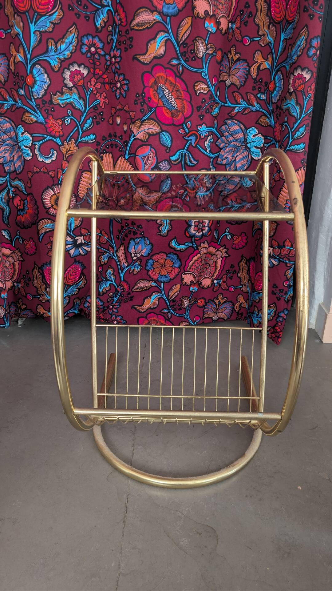 Side table for storing magazines