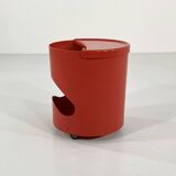 Table d'appoint Robo rouge par Joe Colombo pour Elco, 1970