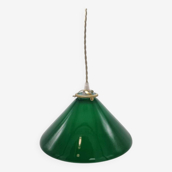 Green opaline pendant light