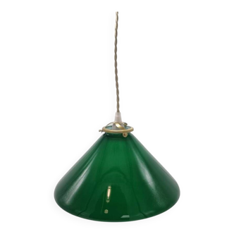 Suspension en opaline verte