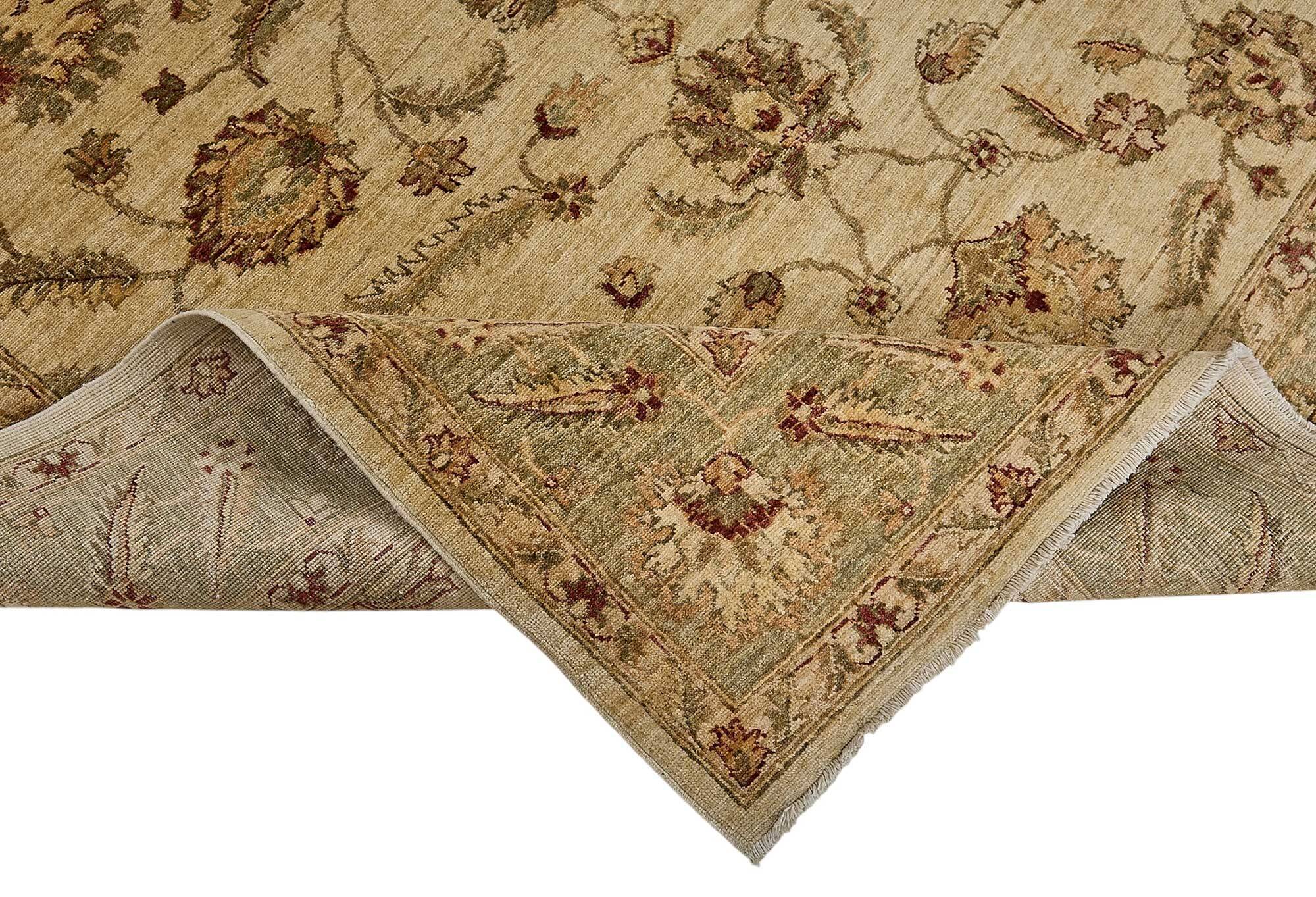 Turkish Handknotted Wool Oushak Rug 182 cm x 264 cm