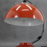 Lampe de table rouge des années 1970, Tchécoslovaquie