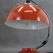 Lampe de table rouge des années 1970, Tchécoslovaquie