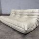 100% authentic ligne roset togo 3-seater beige leather in top condition!