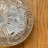 Petite applique murale plafonnier verre épais 1970 1980