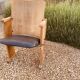 Chaise de cinéma 1920 en bois et skai
