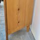 Corner glazed corner cabinet in old cherry wood 1900s