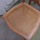 Set of two classic chairs in maple wood marquetry