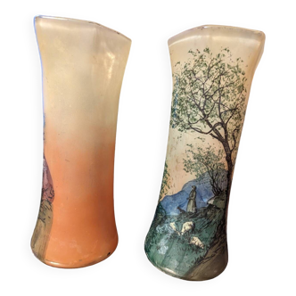 Pair of unsigned vases