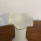 Vase type Murano blanche jaspé 