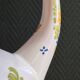 Vintage Glazed Earthenware Ewer/Pitcher – Hand-Painted Floral Decoration