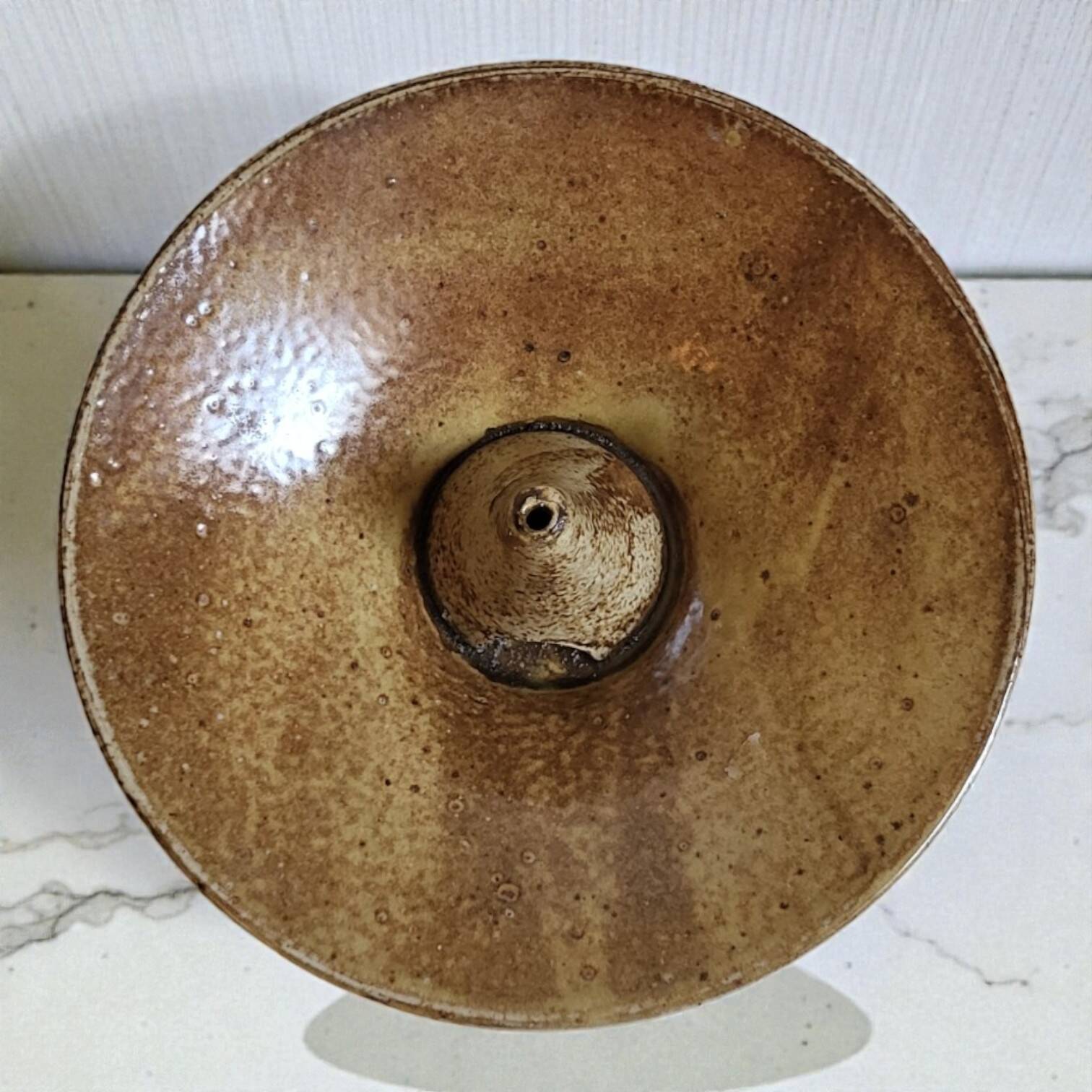 Taizé stoneware oil lamp - Daniel de Montmollin