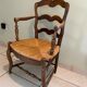 Fauteuil campagnard paillé