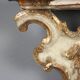 Shelf model with a carved wooden mirror, Baroque style, 19th century.