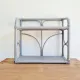 Grey vintage rattan shelf