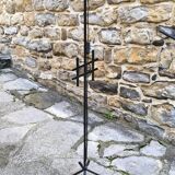 1960s wrought iron tripod floor lamp