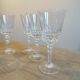 Service of 6 vintage water glasses in Luminarc chiseled glass